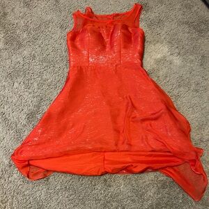 Elegant Red Sleeveless Dress